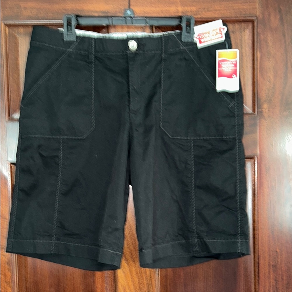 Lee Black Bermuda Shorts  with Comfort Waistband